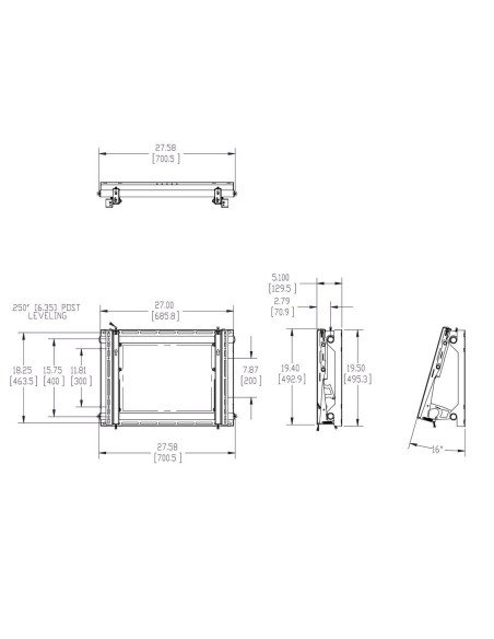 Video Wall Pop-Out Mount