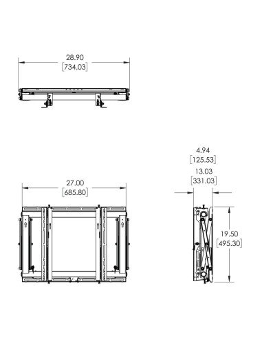 Video Wall Pop-Out Mount