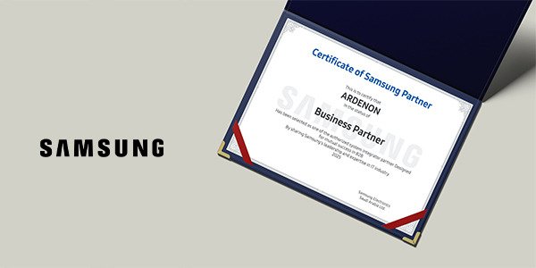 SAMSUNG B2B PARTNER 2025 CERTIFICATE | ARDENON